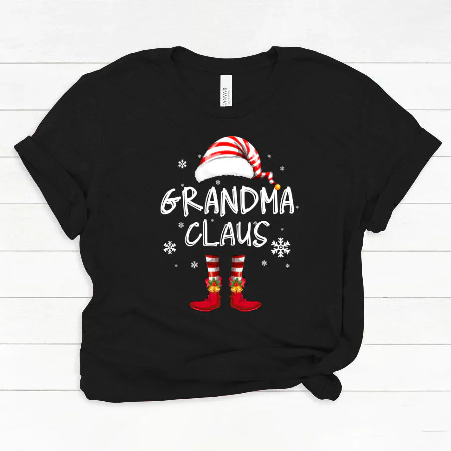 Godmerch Personalized Grandma Claus Merry Christmas Classic Canvas