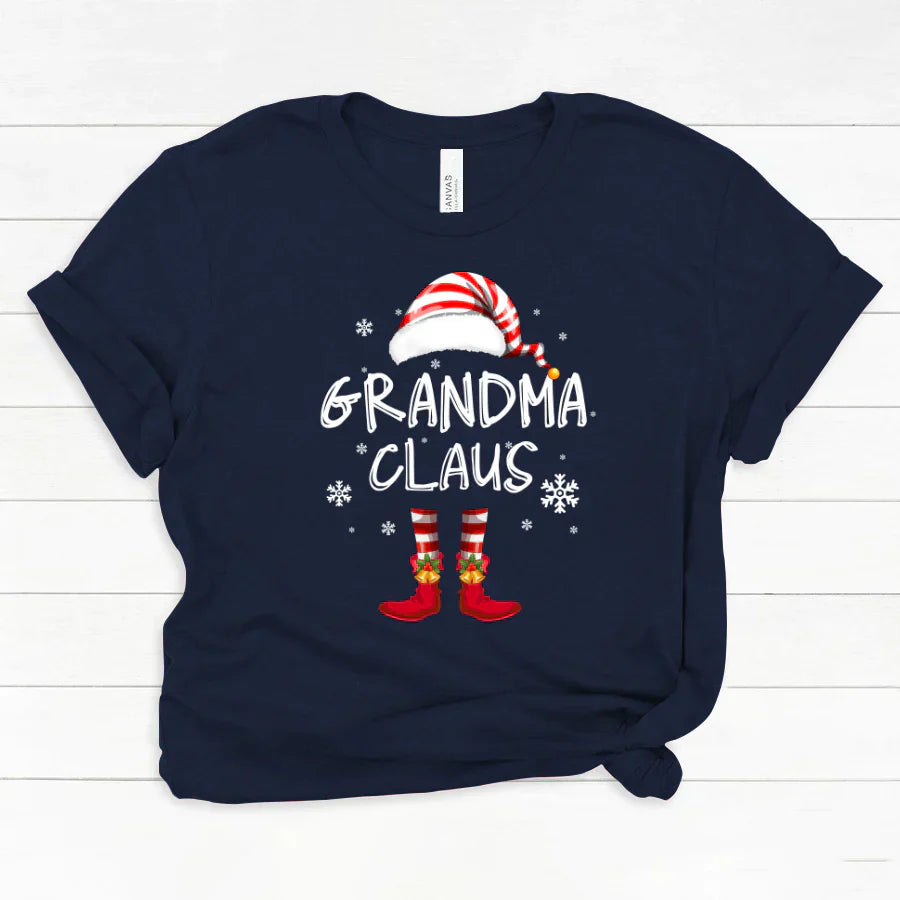 Godmerch Personalized Grandma Claus Merry Christmas Classic Canvas