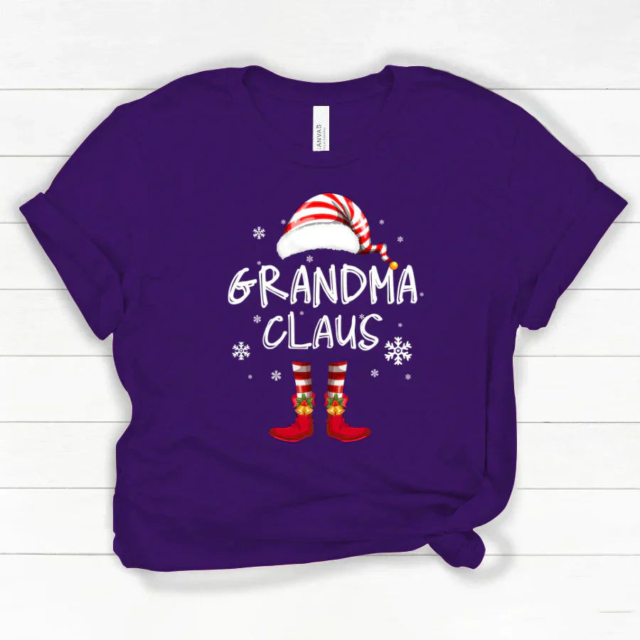 Godmerch Personalized Grandma Claus Merry Christmas Classic Canvas