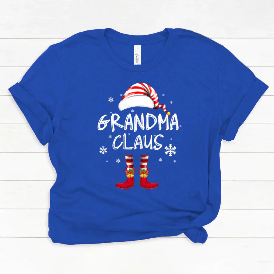 Godmerch Personalized Grandma Claus Merry Christmas Classic Canvas