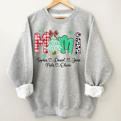 Christmas Trees Mimi And Grandkids Personalized Shirt
