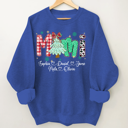 Christmas Trees Mimi And Grandkids Personalized Shirt