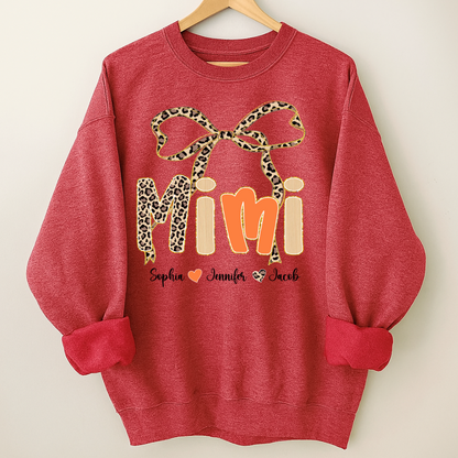 Fall Leopard Mini Nana Gigi Mama and Grandkids Shirt