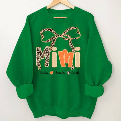 Fall Leopard Mini Nana Gigi Mama and Grandkids Shirt