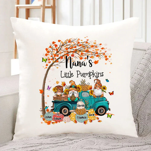 Fall Gnomes Truck Grandma's Little Pumpkins And Kids CTH01 Indoor Pillow