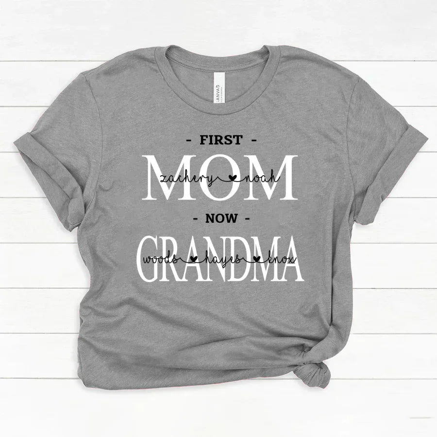 First Mom Kids And Grandma Grandkids VTN221126 Classic Canvas