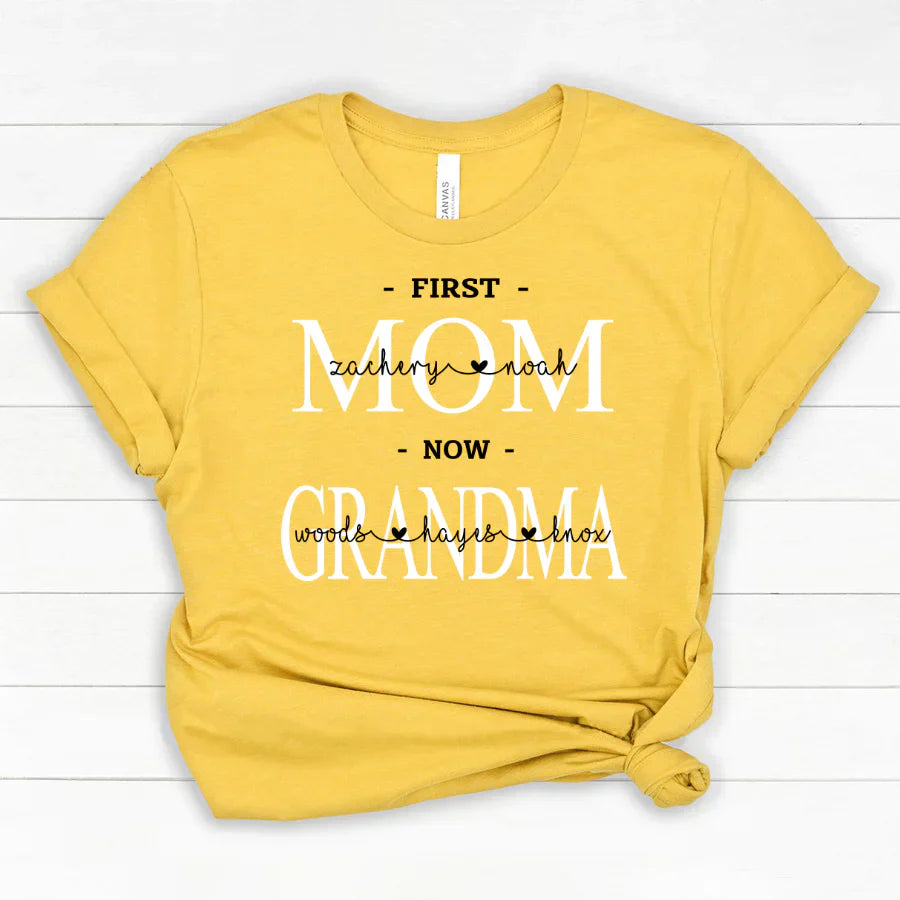 First Mom Kids And Grandma Grandkids VTN221126 Classic Canvas