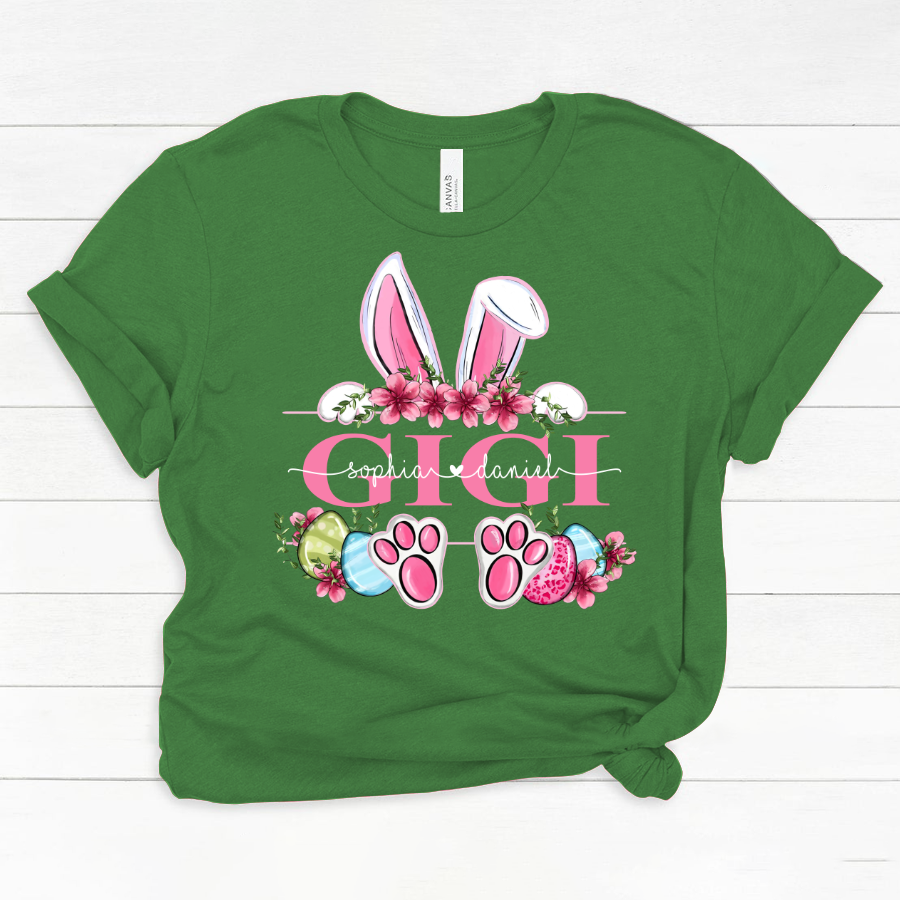 Gigi Bunny And Kids, Gift For Grandma, Grammy, Mama, Nana, Mimi, Mother Day CTH01 Classic Canvas