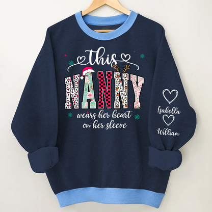 Girly Christmas Custom Grandma Mama Mimi And Grandkids Shirt