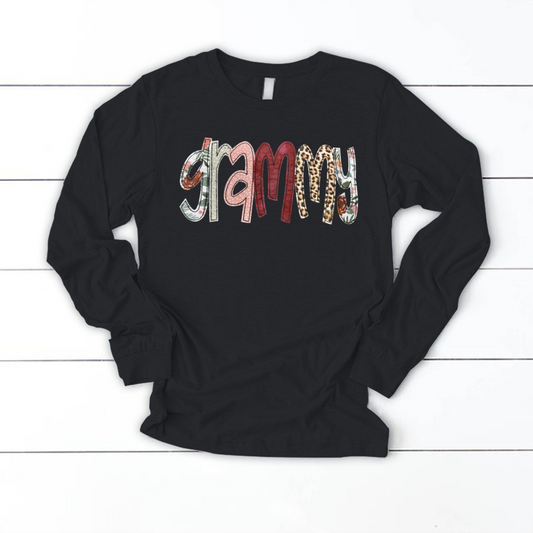 Grammy Nana Grandma Mimi Custom Name CTH01 Longsleeve