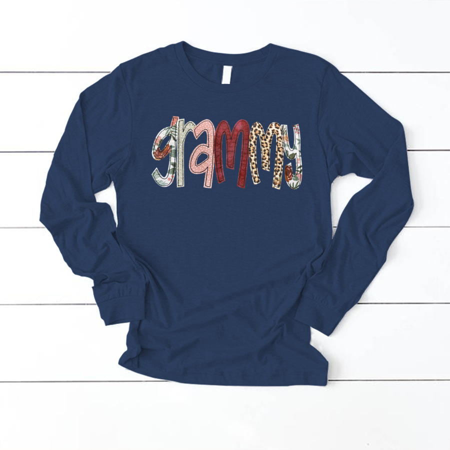Grammy Nana Grandma Mimi Custom Name CTH01 Longsleeve
