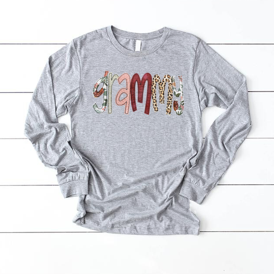 Grammy Nana Grandma Mimi Custom Name CTH01 Longsleeve