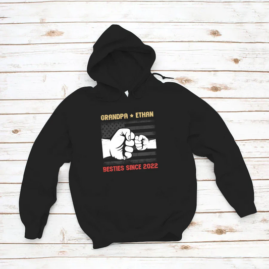 Grandpa And Grandkids Flag American VTN221126 Hoodie