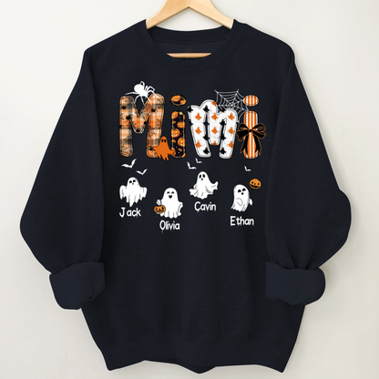 Halloween Mimi Spooky Custom Mimi And Grandkids Shirt