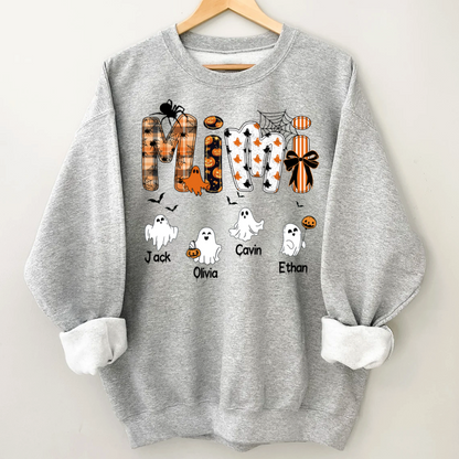 Halloween Mimi Spooky Custom Mimi And Grandkids Shirt