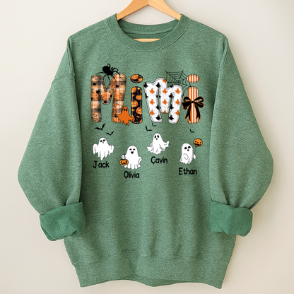 Halloween Mimi Spooky Custom Mimi And Grandkids Shirt