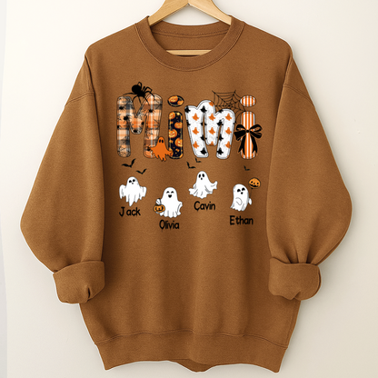 Halloween Mimi Spooky Custom Mimi And Grandkids Shirt