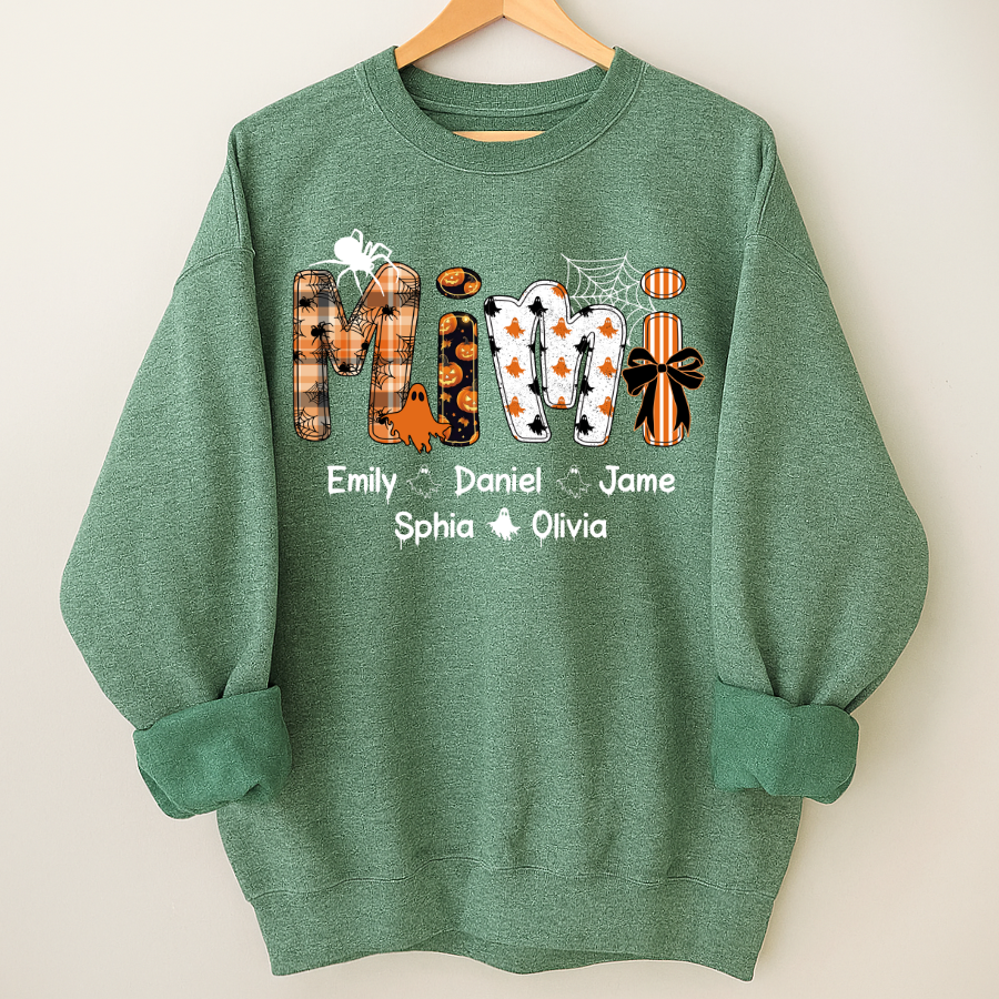 Preppy Halloween Gigi Cute Ghost Grandma and Grankids Shirt