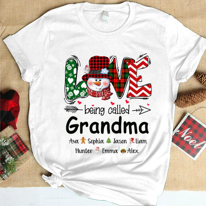 Love being called Grandma snowman christmas