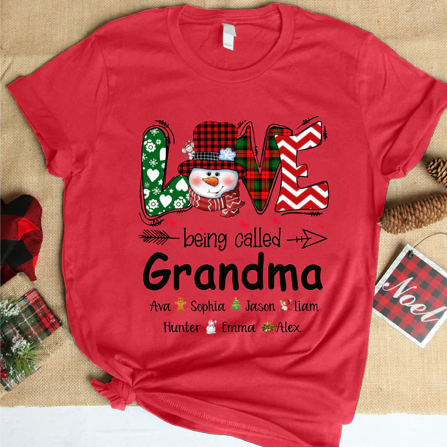 Love being called Grandma snowman christmas