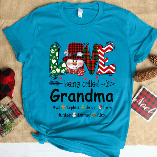 Love being called Grandma snowman christmas