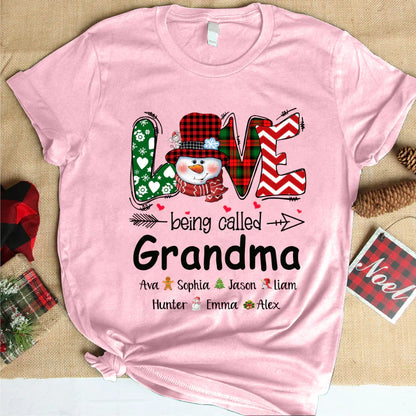 Love being called Grandma snowman christmas