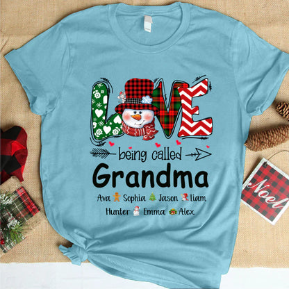 Love being called Grandma snowman christmas