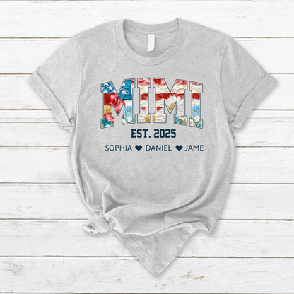 Mimi Flower America Flag Patriotic 4TH of July Gift