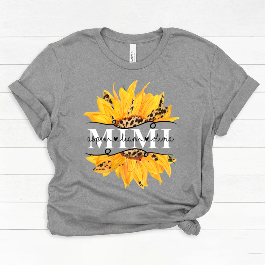 Mimi And Grandkids Sunflower Classic Canvas