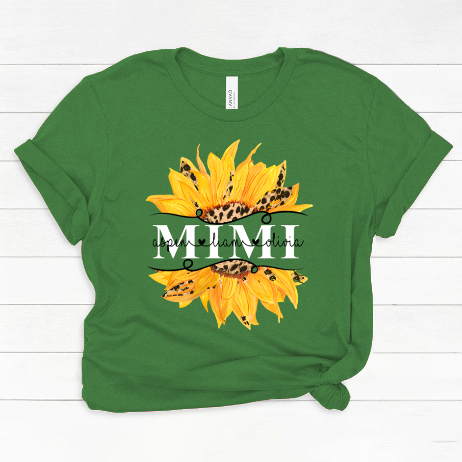 Mimi And Grandkids Sunflower Classic Canvas