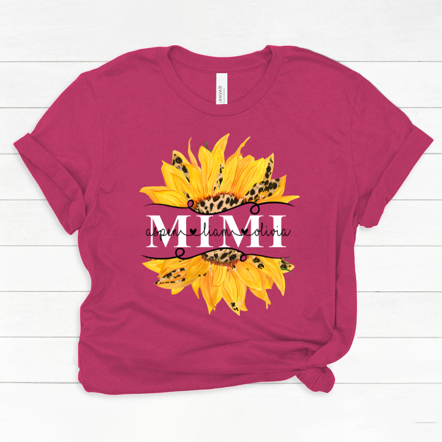 Mimi And Grandkids Sunflower Classic Canvas