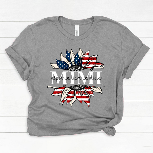 Mimi And Grandkids Sunflower Independence Classic Canvas