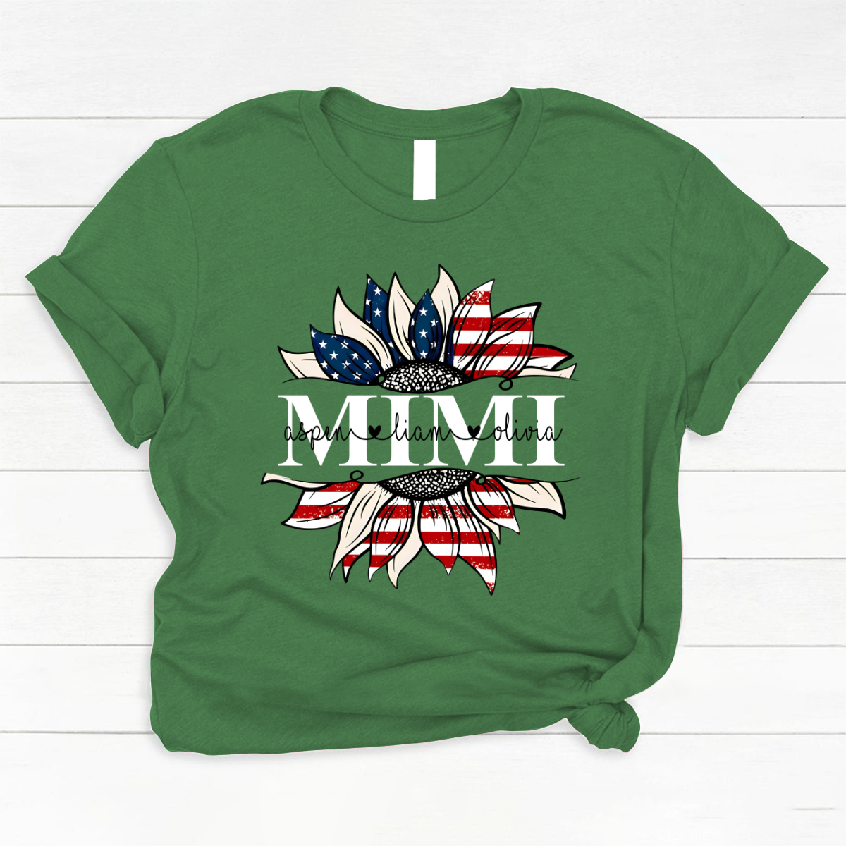 Mimi And Grandkids Sunflower Independence Classic Canvas