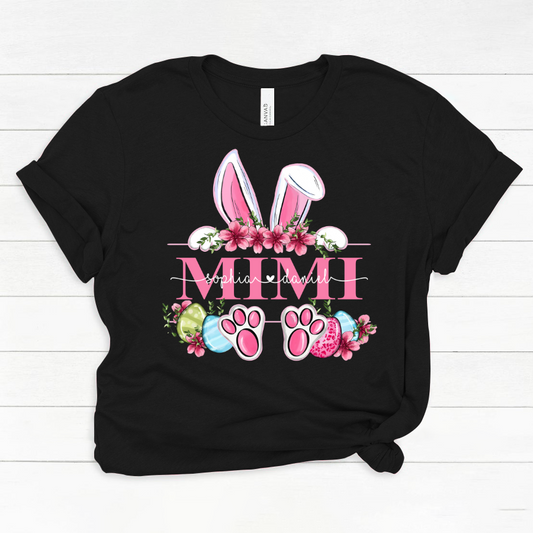 Mimi Bunny And Kids, Gift For Grandma, Grammy, Mama, Nana, Mimi, Mother Day CTH01 Classic Canvas