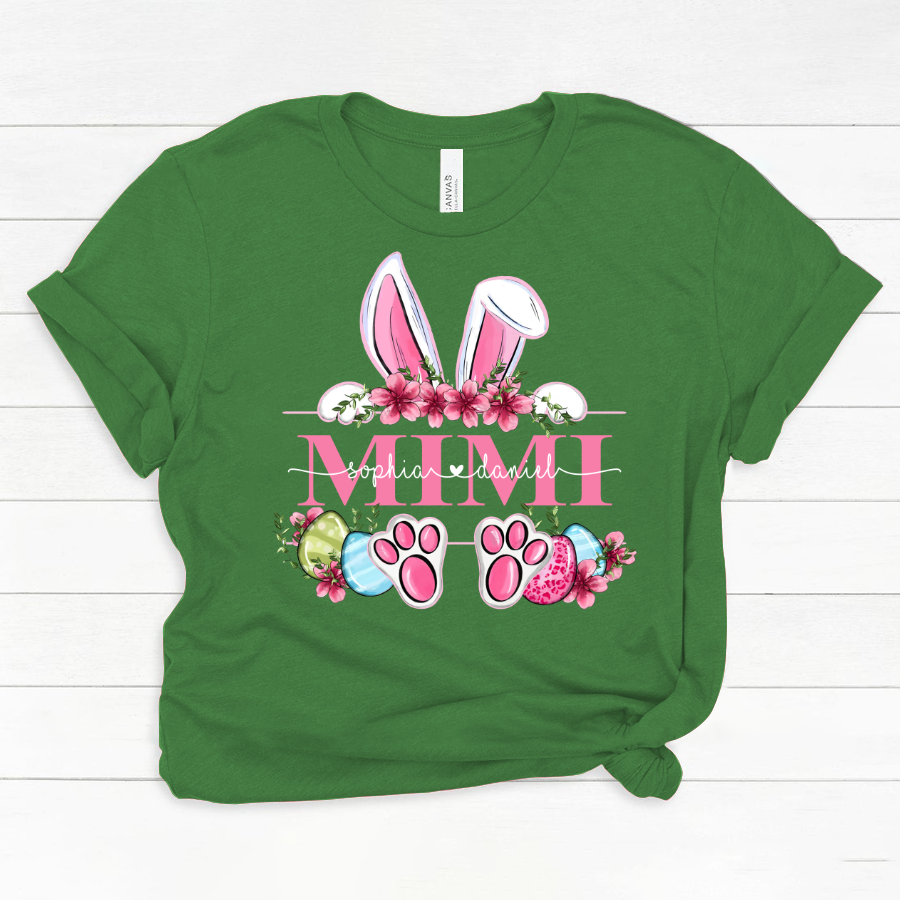 Mimi Bunny And Kids, Gift For Grandma, Grammy, Mama, Nana, Mimi, Mother Day CTH01 Classic Canvas