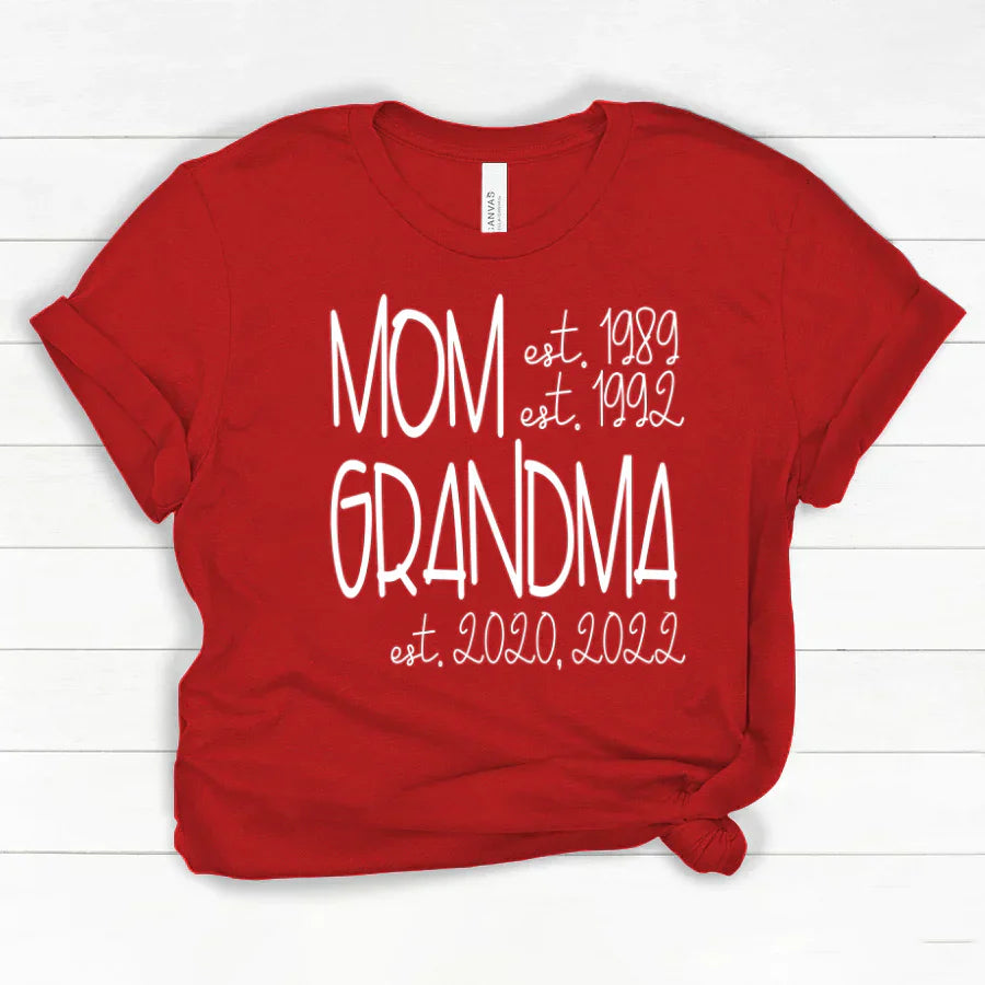 Mom Grandma Est VT22120064 Classic Canvas