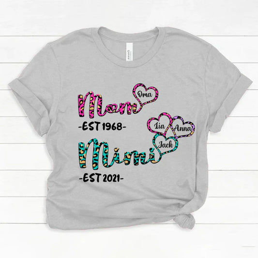 Mom Mimi heart best gifts for family est Classic Canvas
