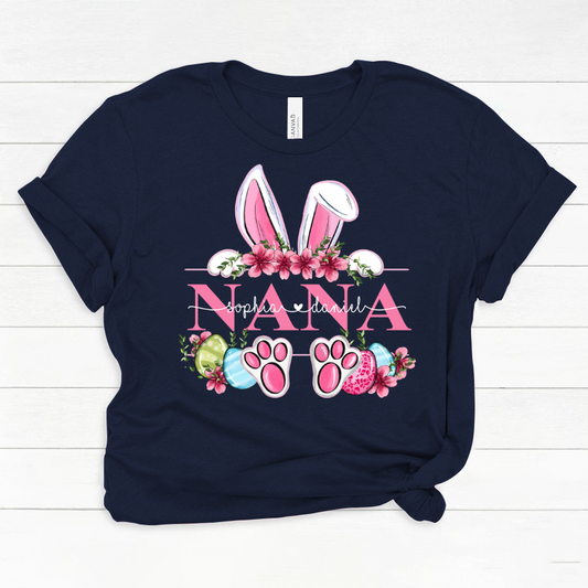 Nana Bunny And Kids, Gift For Grandma, Grammy, Mama, Nana, Mimi, Mother Day CTH01 Classic Canvas