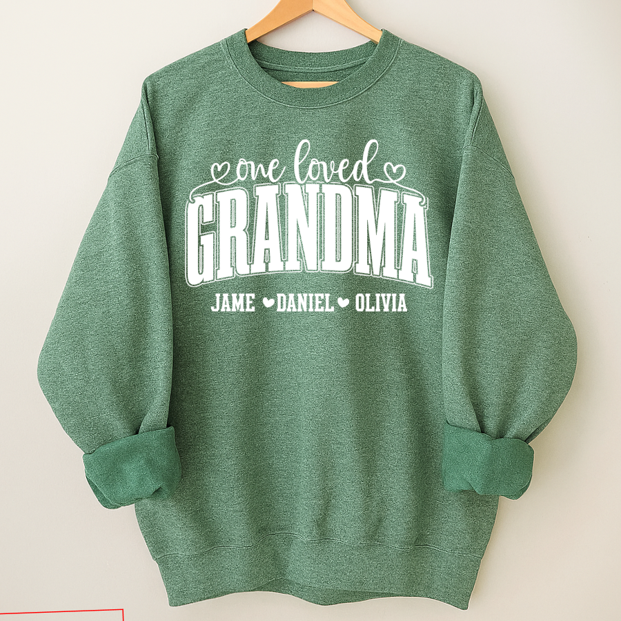 One Loved Grandma, Custom Grandma and Grandkids Name Shirt