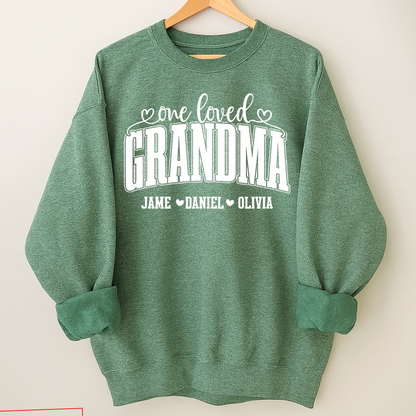 One Loved Grandma, Custom Grandma and Grandkids Name Shirt