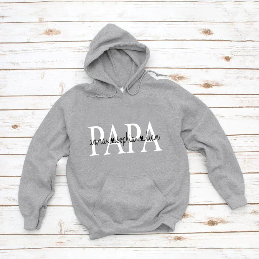 Papa Kids Name VTN221126 Hoodie