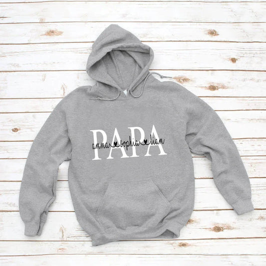 Papa Kids Name VTN221126 Hoodie
