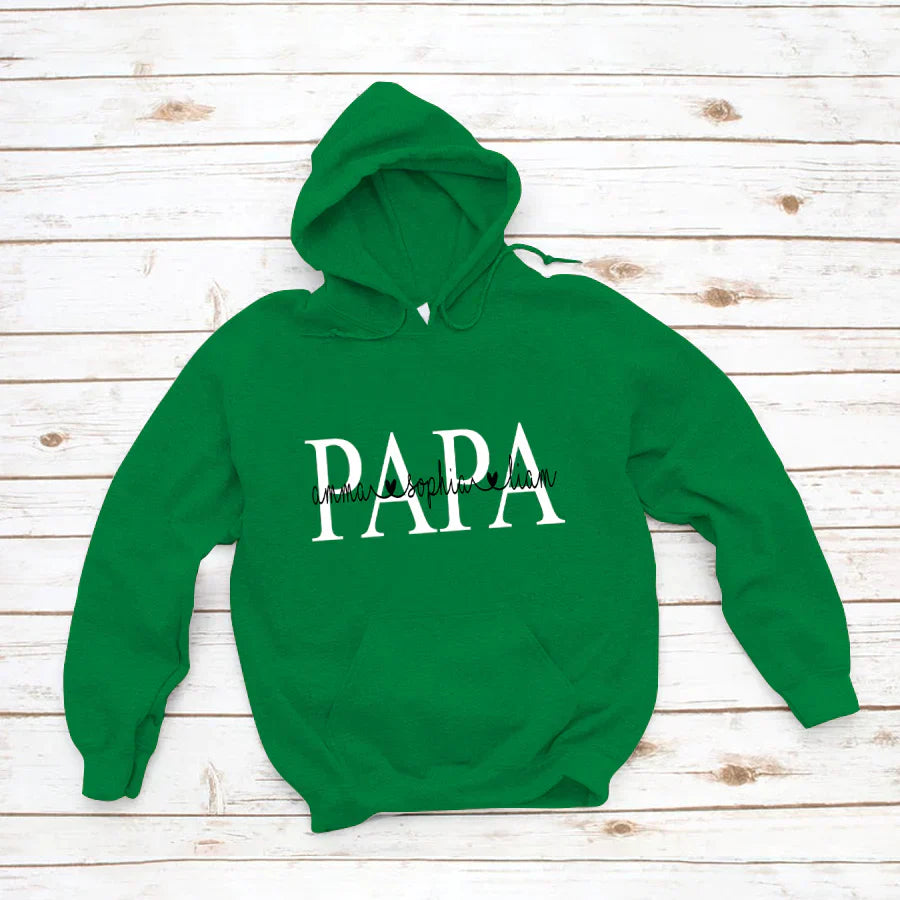 Papa Kids Name VTN221126 Hoodie