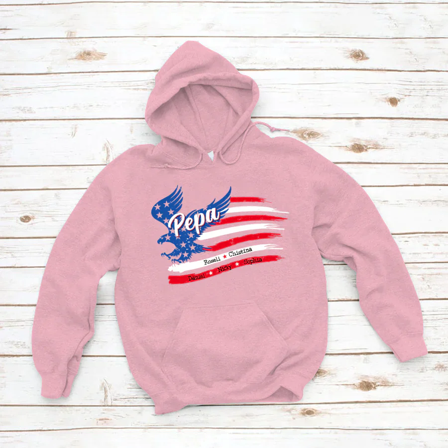 Pepa With Grandkids Names 4th Of July CTL94 Hoodie