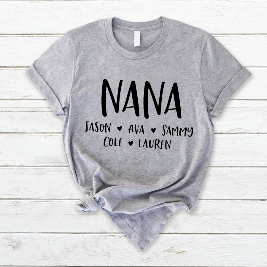 Personalized Nana Shirt, Mother's Day Gifts For Grandma