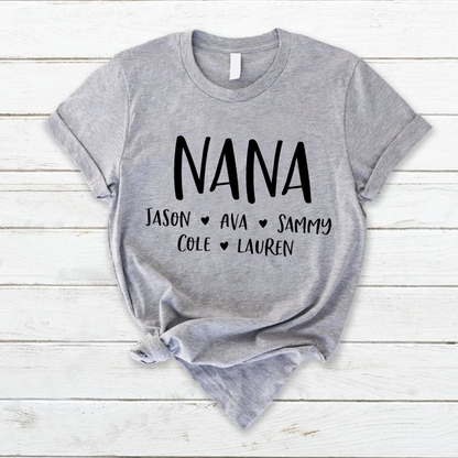Personalized Nana Shirt, Mother's Day Gifts For Grandma