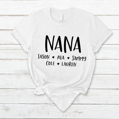 Personalized Nana Shirt, Mother's Day Gifts For Grandma
