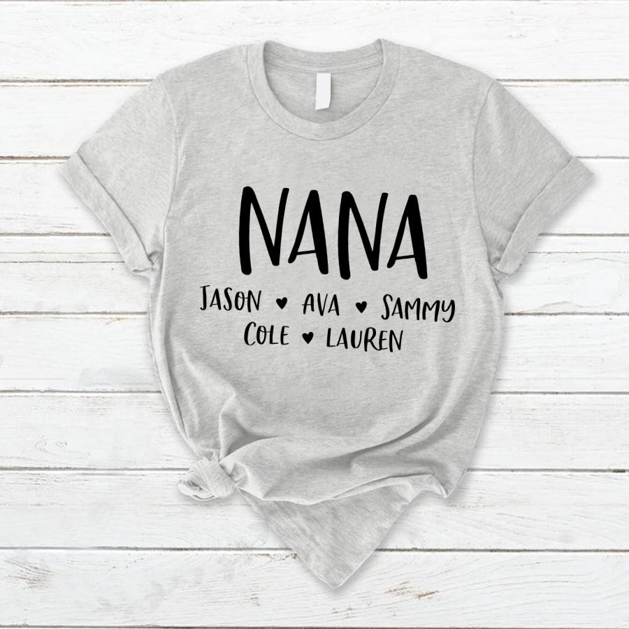 Personalized Nana Shirt, Mother's Day Gifts For Grandma