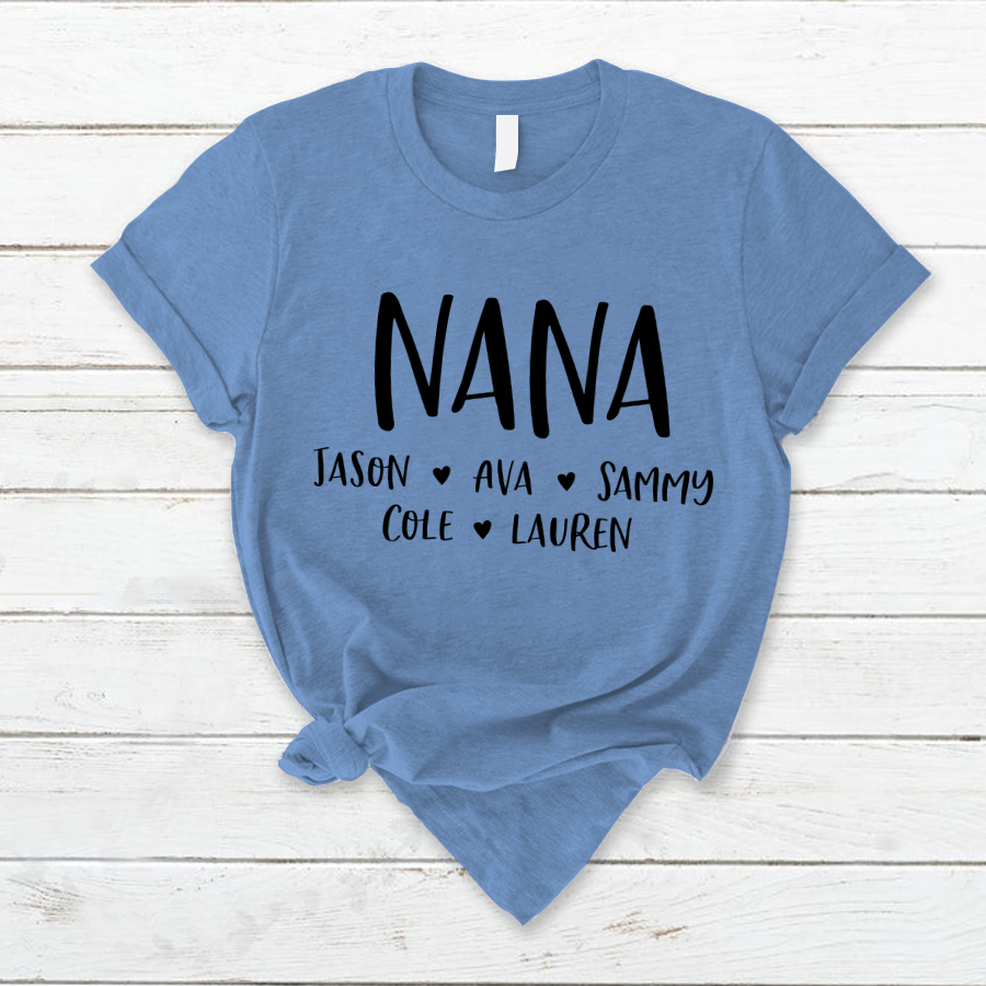 Personalized Nana Shirt, Mother's Day Gifts For Grandma