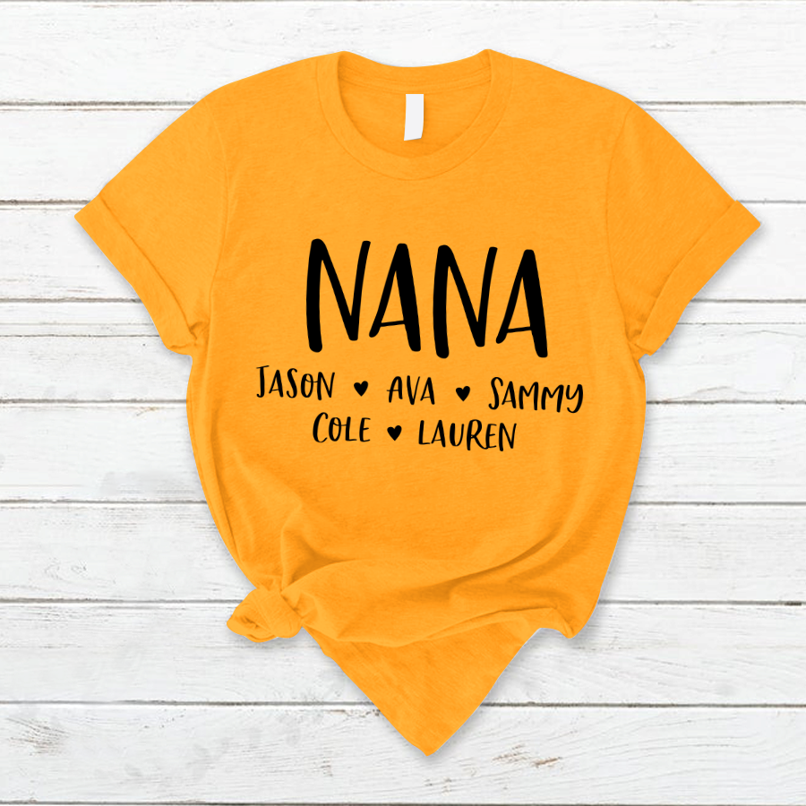 Personalized Nana Shirt, Mother's Day Gifts For Grandma